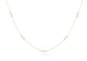 15" Choker Simplicity Chain Gold - Pearl 4mm