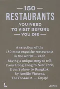 150 Restaurants You Need to Visit Before You Die