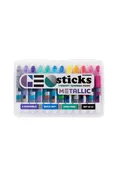 Geo Sticks Vibrant Tempera Paint Sticks (Metallic)