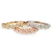 0.21 CT 7-Stone Diamond Wedding Band in 14K White/Yellow/Rose Gold
