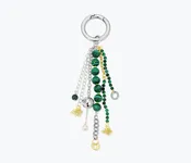 BEADED BAG CHARM
