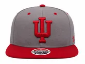Indiana Hoosiers NCAA Zephyr Grey/Crimson Z11 Snapback Adjustable Hat - OSFA