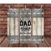 Dad Tumbler - Custom Wine Tumbler - 20 oz - Gift for Him