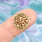 12mm Sun Raw Brass Connector Charm
