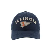 Illinois Hat Navy/Tan Embroidery Pennant