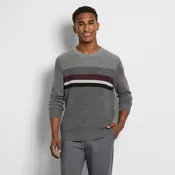 Essential Ski Stripe Long Sleeve Crewneck Sweater