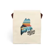 Maine State Retro Canvas Lunch Bag