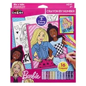 Cra-Z-Art Barbie Color by Number Crayon Set