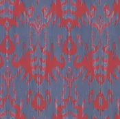 Michelle Nussbaumer: Ikat Blue/Red