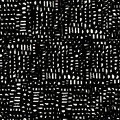 "Achroma" Aerial in Black - Half Yard