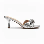 Lady Godiva Fabric Heeled Sandal