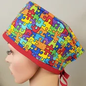 Puzzle Piece Surgical Cap — Karleen's Ideas