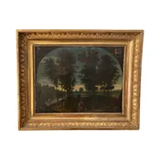 17th Century Oil Painting on Copper: Attributed to Flemish Listed Artist Isaac Van Oosten Anders 1613-1661