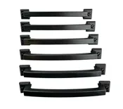 Black Vintage Lodge Style Cabinet Handle / Drawer Pull Hardware Knob by Muskoka Lifestyle Products USA 6-Pack (MUS931)