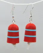 "Bay Watch"<br>Buoy Earrings<br>Sterling Silver Earwires