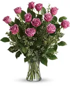 12 LAVENDER ROSES