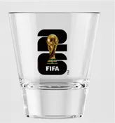 2026 FIFA World Cup Full Color Emblem Shot Glass
