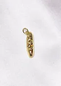 14K GP BAGUETTE BREAD CHARM