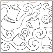 Coffee Swirls Pantograph