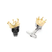 Swarovski Crystal Skull Cufflinks
