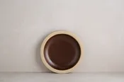 Brown Rimmed Appetizer Plate