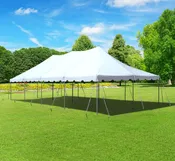 20′ x 40′ Solid White Tent
