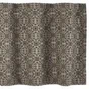 Custom House Black Tan Jacquard Valance - 60x18