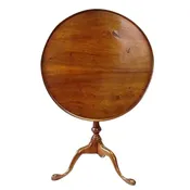 18th Century American Bird Cage Tilt Top Tea Table 1770