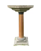 Neoclassical Octagonal Stone Bird Bath for the Garden