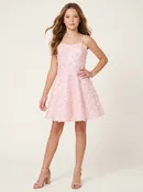 Fit and Flare Butterfly Lace Up Dress