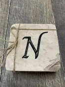 Custom Stone Coasters "N"