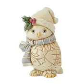 BOX DAMAGE - Woodland Owl with Scarf Figurine