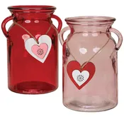 12 Piece Glass W/Hanging Heart