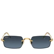 A$AP Rocky x Ray-Ban Rimless - Polished Arista Gold/Blue Gradient Dark Grey