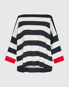 Accent Color Wide Stripe Sweater