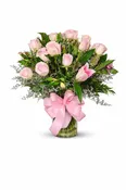 Dozen Pink Roses