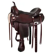HILASON Western Horse Saddle American Leather Flex Tree Trail & Pleasure Chocolate Brown | for Horses