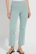 Antique Washed Detox Green Ankle Denim Baby Bootcut Pants