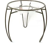12" Main Street Plant Stand Metallic Taupe