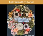 Designer Fall Wreath Tutorial - DIY VIDEO