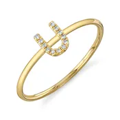 0.04Ct Diamond Ring - Initial U