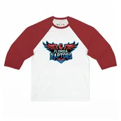 Florida Raptors Unisex 3\4 Sleeve Baseball Tee