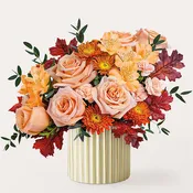 Spiced Latte Bouquet with Ivory Vase