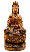 (A2) Guan Yin Lotus Peace & Blessing Statue