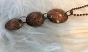 Textured Copper Long Necklace