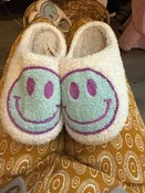 Smiley Slippers 7 Teal