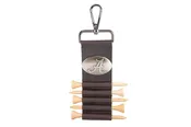 Alabama Crimson Tide Leather Golf Ball and Tee Holder