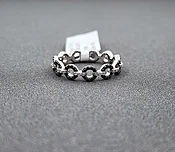 0.40 ct Natural Black & White Diamond Ring — Hakimi Gem