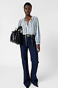 Blouse fluide imprimé chainettes - CAMMIE