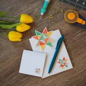 QUILT STAR STATIONERY SET